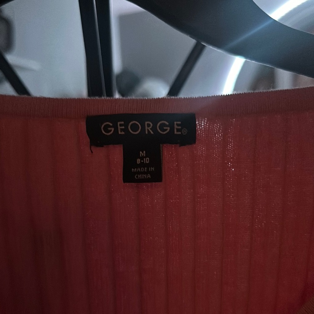 George Coral Ribbed Knit Top - Picture 2 of 3